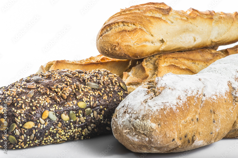 pain nordique,pain aux céréales et baguettes