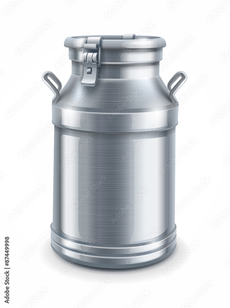 can container for milk isolated on white background - EPS10 can container for milk isolated on white background - EPS10