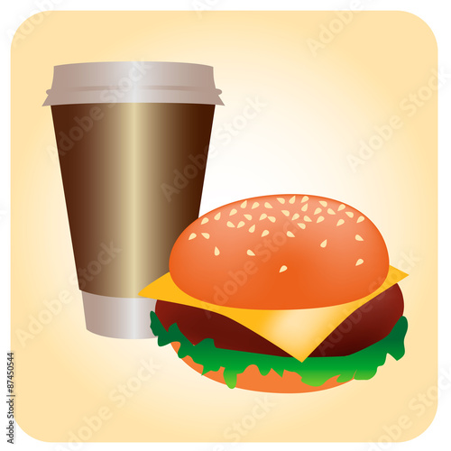 hamburger cup