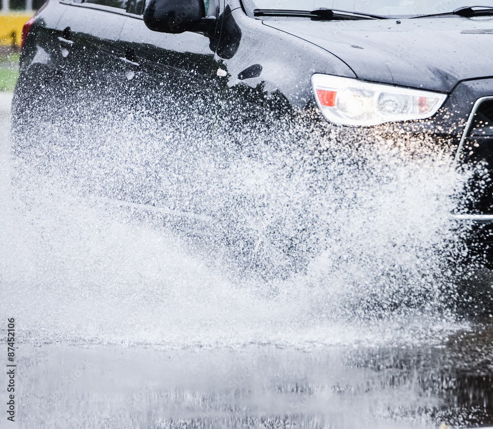 Naklejka premium spray from the car