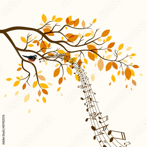 Vector Illustration of an Autumn Design
