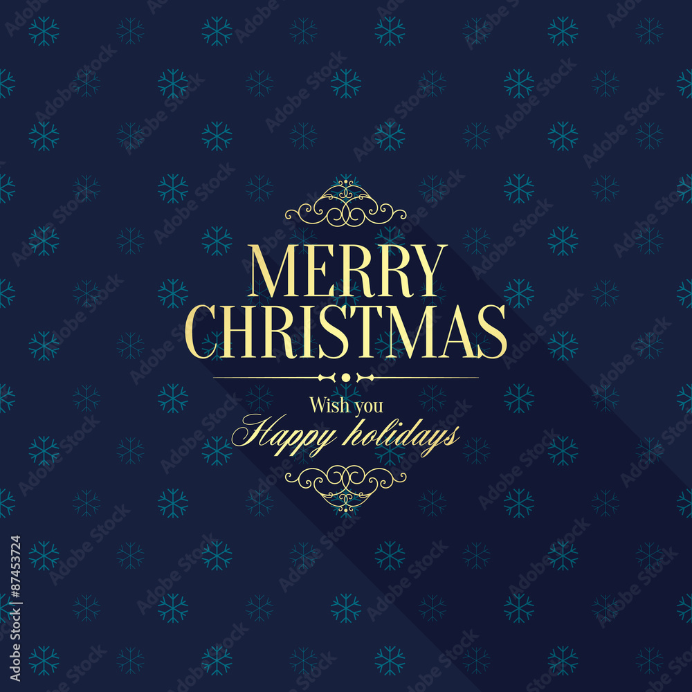 Christmas and New Year. Vector greeting card Christmas and New Year. Vector greeting card