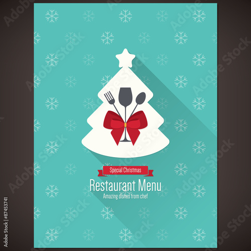 Special Christmas festive menu design