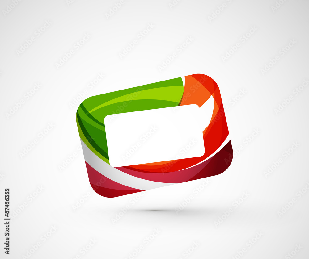 Abstract geometric company logo frame, screen Abstract geometric company logo frame, screen