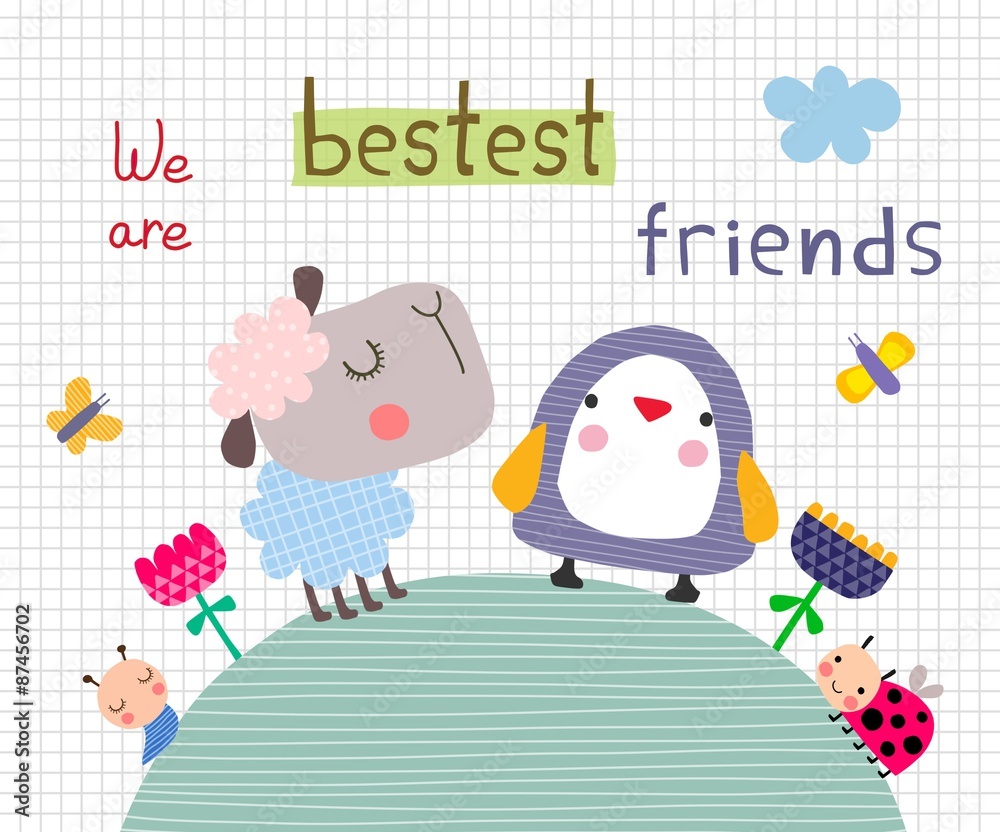 Naklejka premium Greeting card