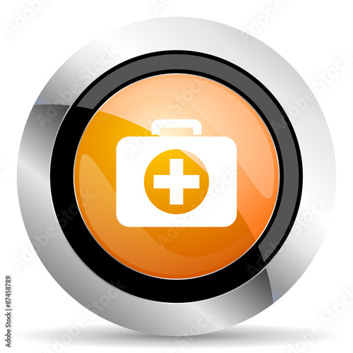 first aid orange icon hospital orange icon