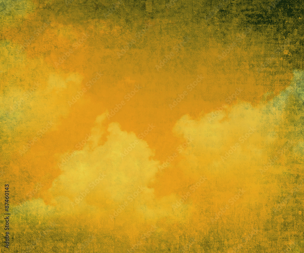  cloud on old paper texture background