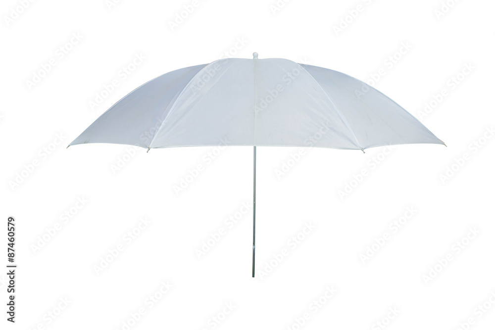 white umbrella on a white background