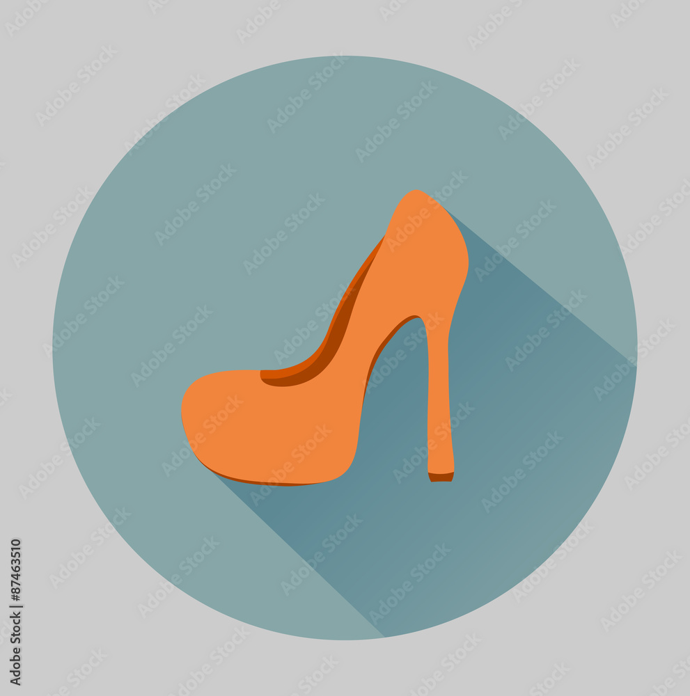 Flat shoe icon Flat shoe icon