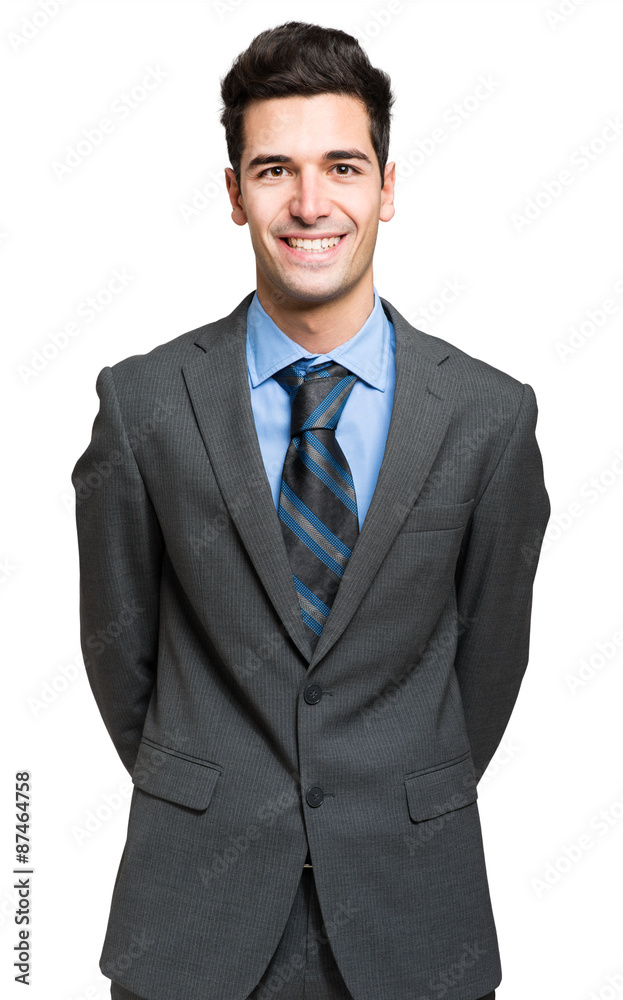 Smiling businessman isolated on white Smiling businessman isolated on white