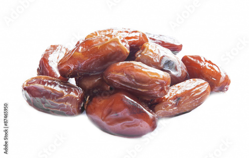  Dried Dates Isolated