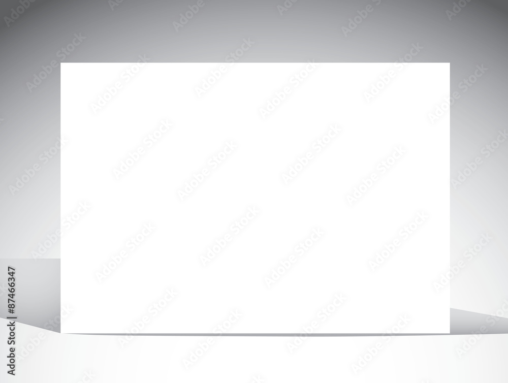 Blank card template light background and shadows