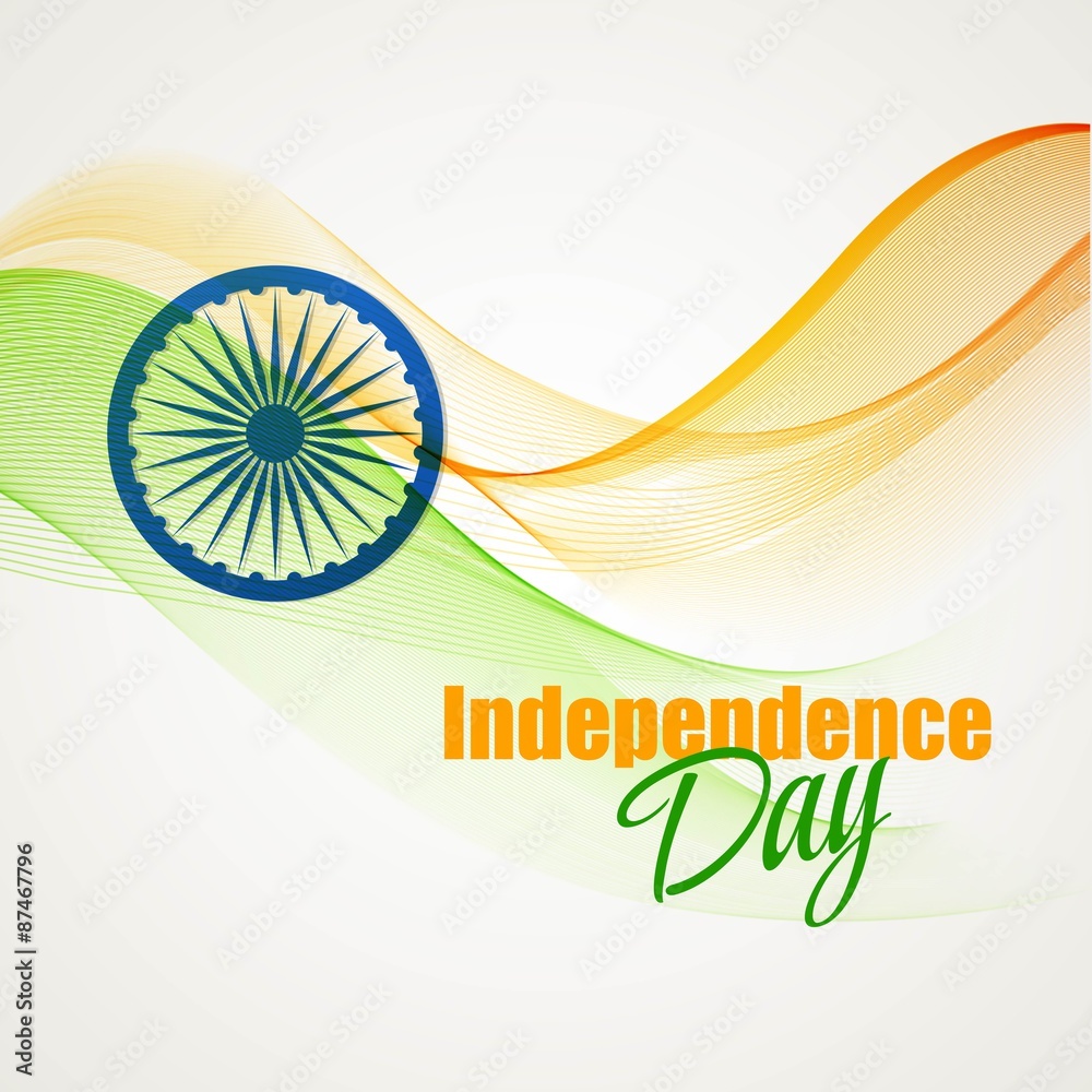 Creative Indian Independence Day concept. Vector illustration ...