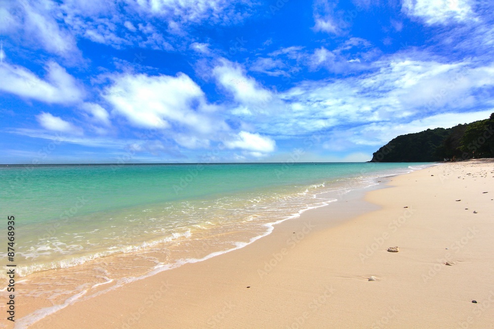  Paradise beach in Koh maiton island , phuket ,Thailand