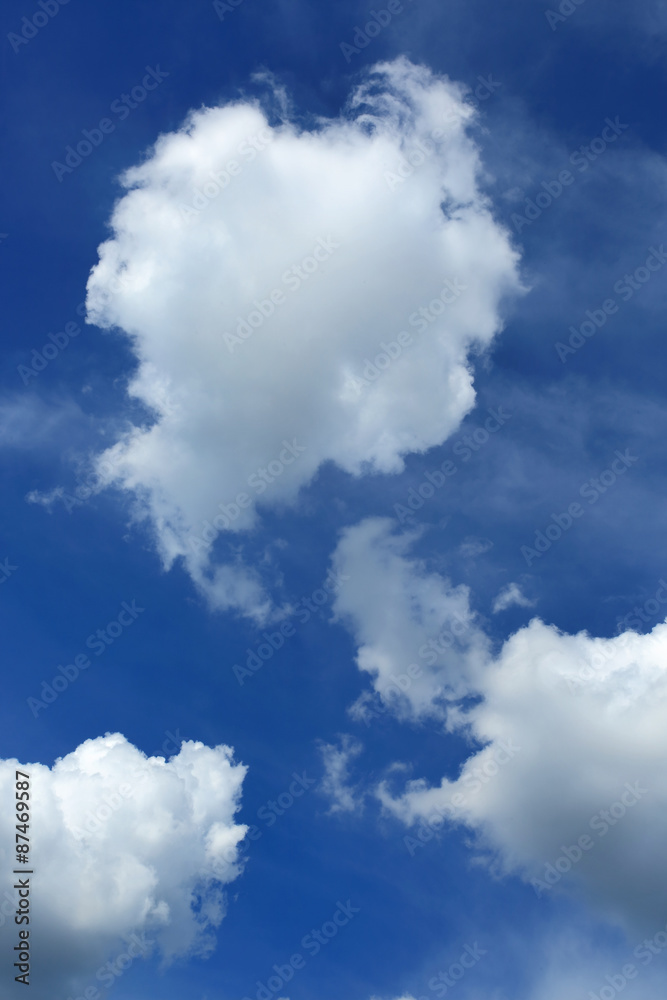 Obraz premium Blue sky with cloud.