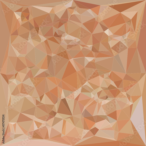 Fawn Brown Abstract Low Polygon Background