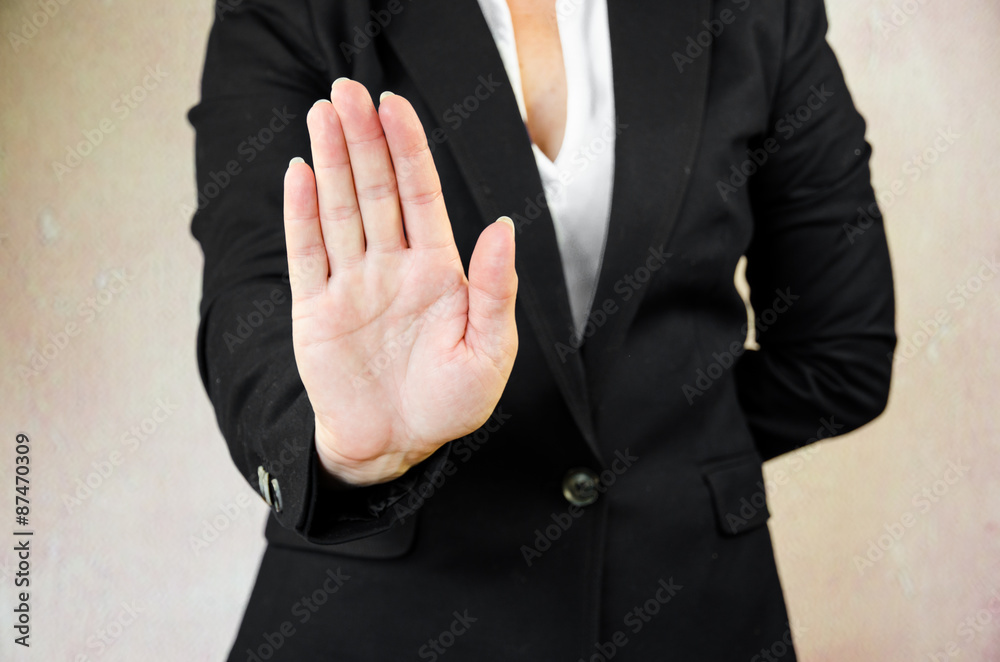 Obraz premium stop gesture