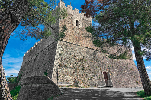 perspective of castle Monforte in Campobasso 