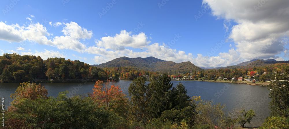 Obraz premium Lake Junaluska Panorama