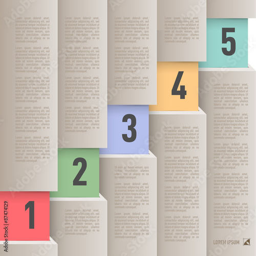 Paper style infographics