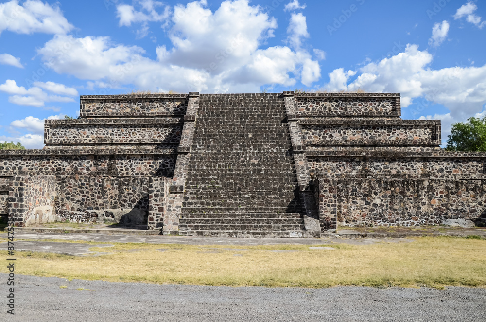 Small pyramid at Valley of the dead in Teotihuacan, Mexico Small pyramid at Valley of the dead in Teotihuacan, Mexico