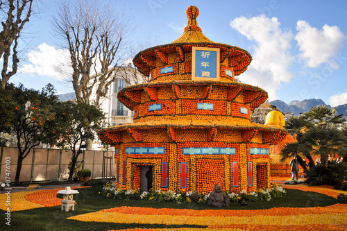 Palais de Pékin à la fête du citron photo