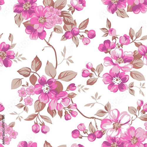Fototapeta Naklejka Na Ścianę i Meble -  Clair Floral Pattern