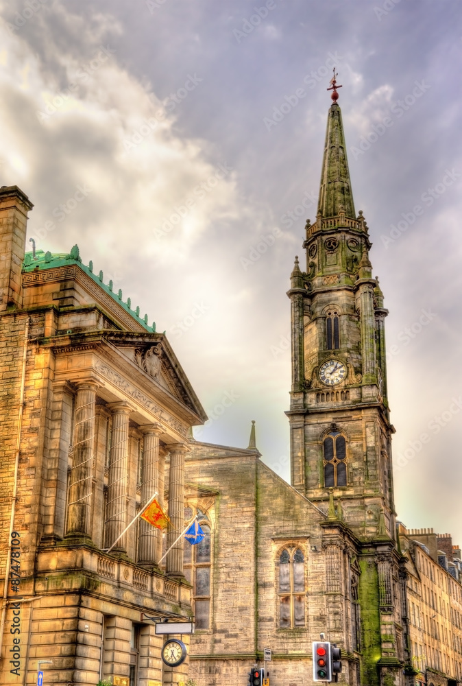 Fototapeta premium View of the Tron Kirk in Edinburgh - Scotland