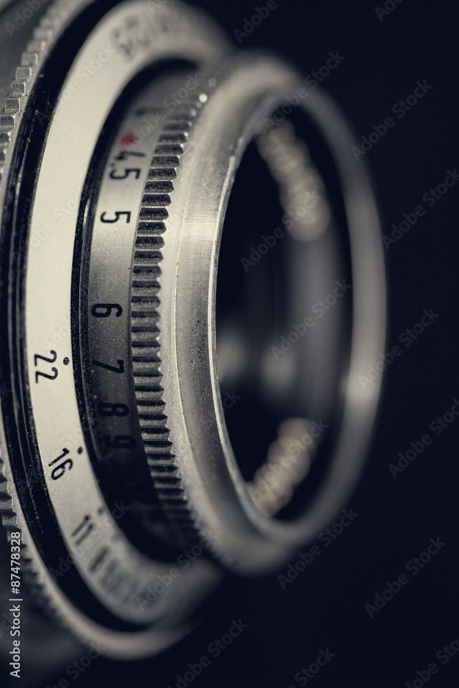 Retro lens, abstract techno backgrounds