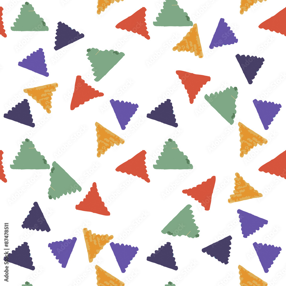Obraz premium abstract seamless hand draw pattern triangle