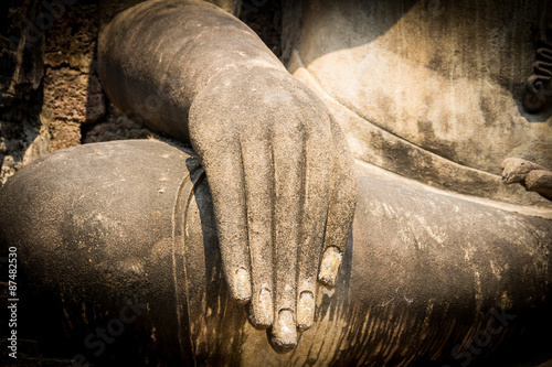 hand of buddha statue.