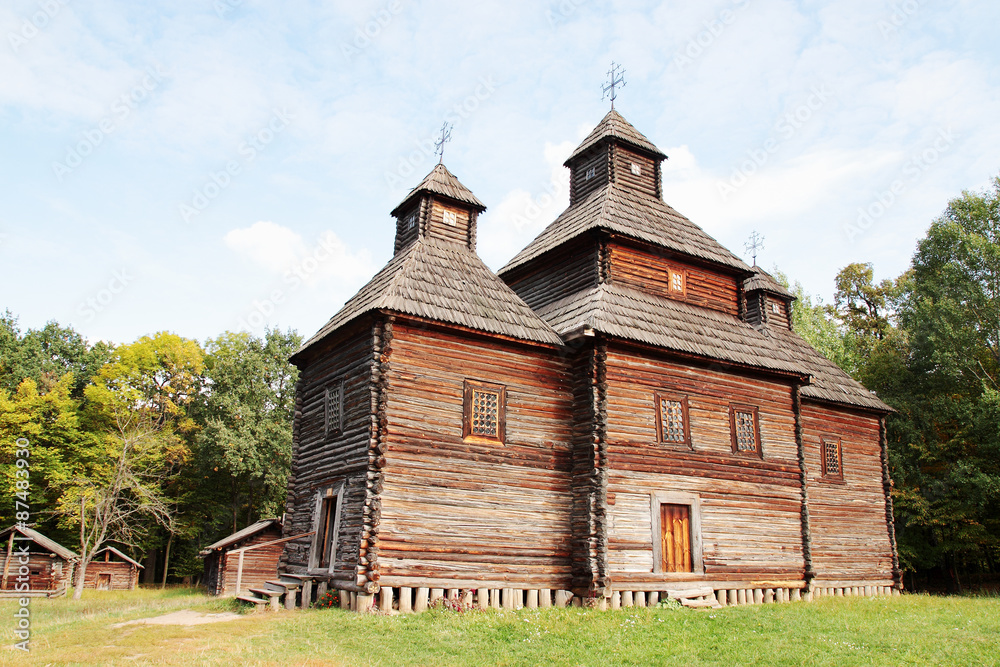 Sample of old wooden church