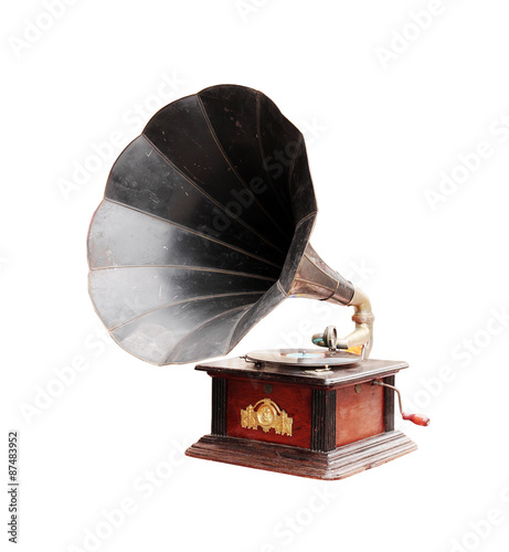 Cuadro en lienzo Old gramophone