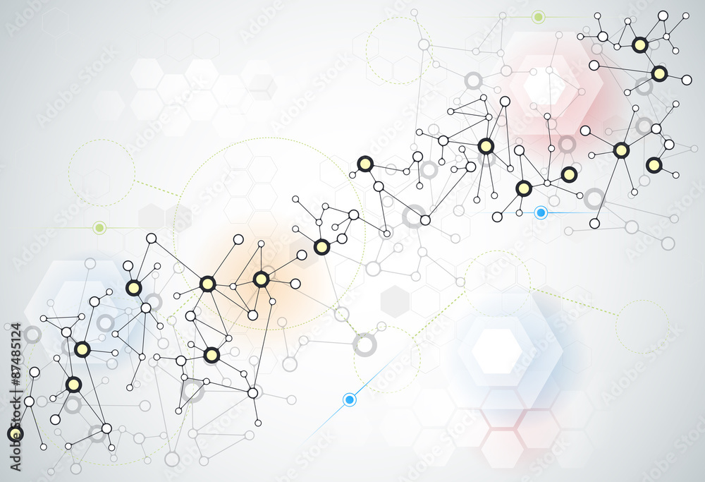 Abstract futuristic - Molecules technology background. Illustration Vector design, digital technology connection concept. Blank space for your design Abstract futuristic - Molecules technology background. Illustration Vector design, digital technology connection concept. Blank space for your design