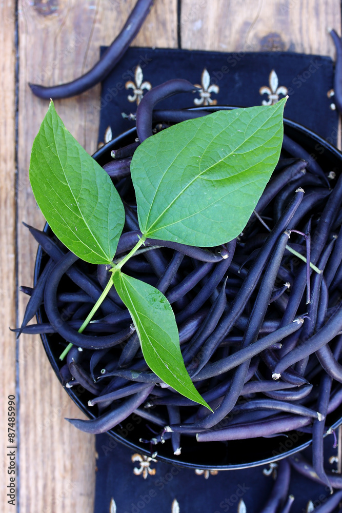 Obraz premium beans in a large bowl, top view