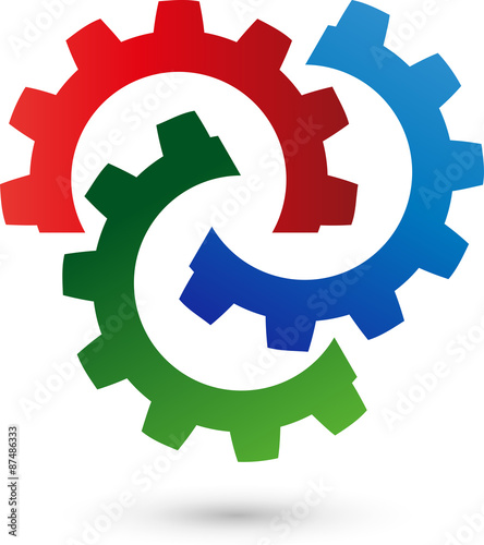 Drei Zahnräder, Industrie, Schlösser