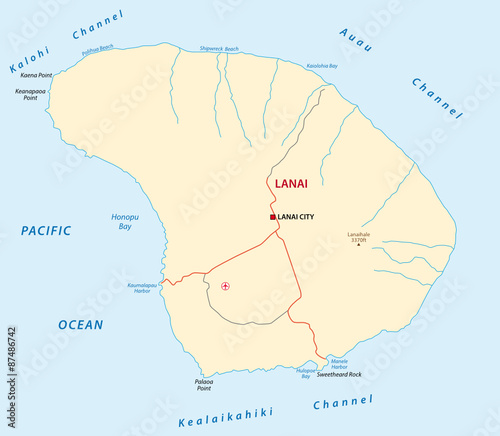 lanai road map