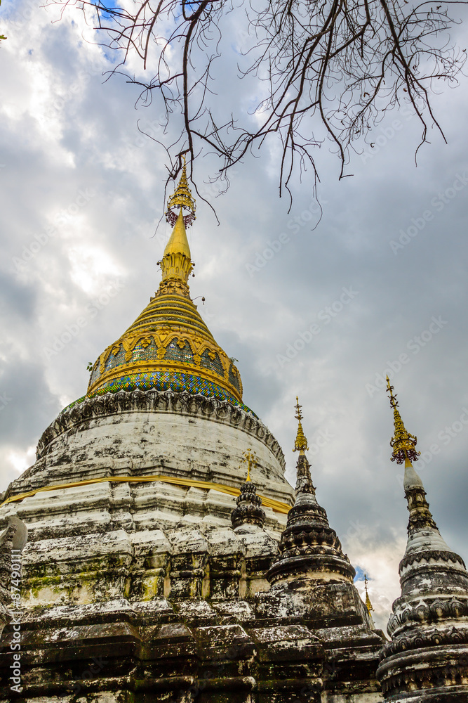 Naklejka premium The Temple in Chiang mai, Thailand