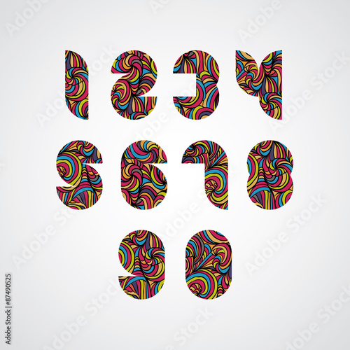 Pattern ornamental colorful...