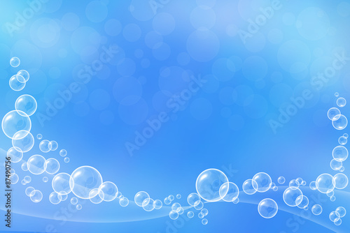 Blue Background Bubbles