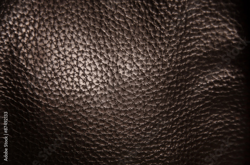 texture of dark brown leather