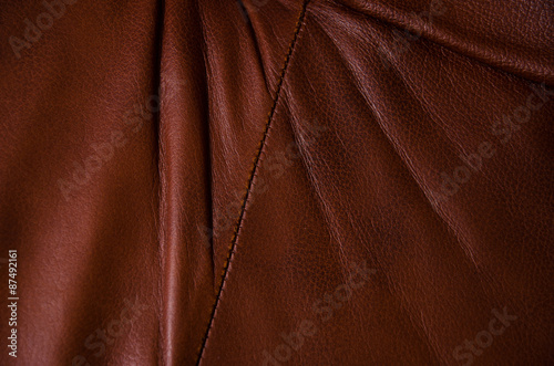brown leather texture with folds