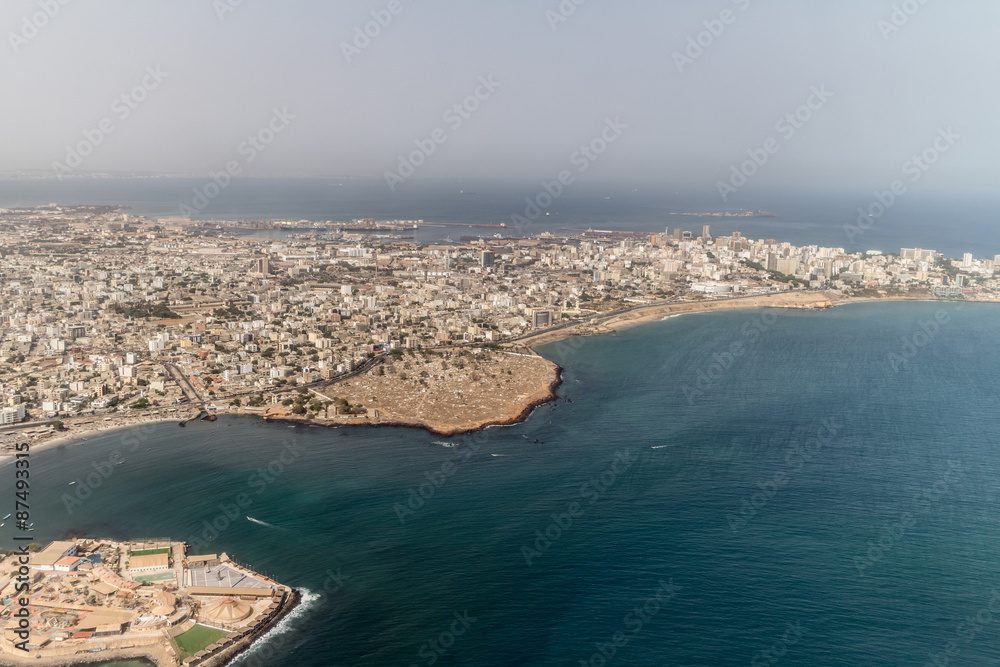 Aerial view of Dakar