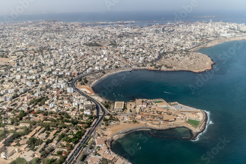 Aerial view of Dakar