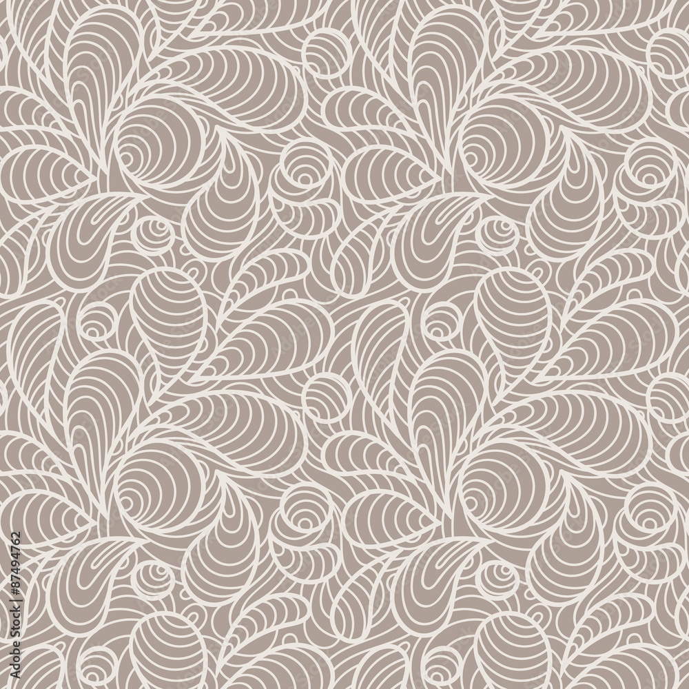 Vector seamless pattern of stylized petals Vector seamless pattern of stylized petals