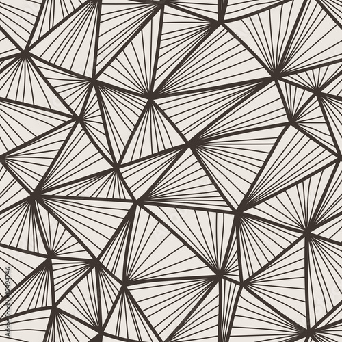 Vector seamless pattern of polygonal lines in a network