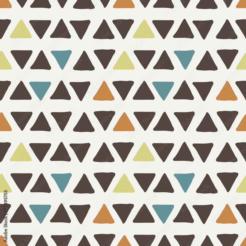 Vector seamless texture of hand-painted triangles Vector seamless texture of hand-painted triangles