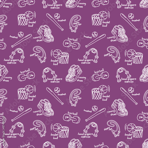 sport equipment background
