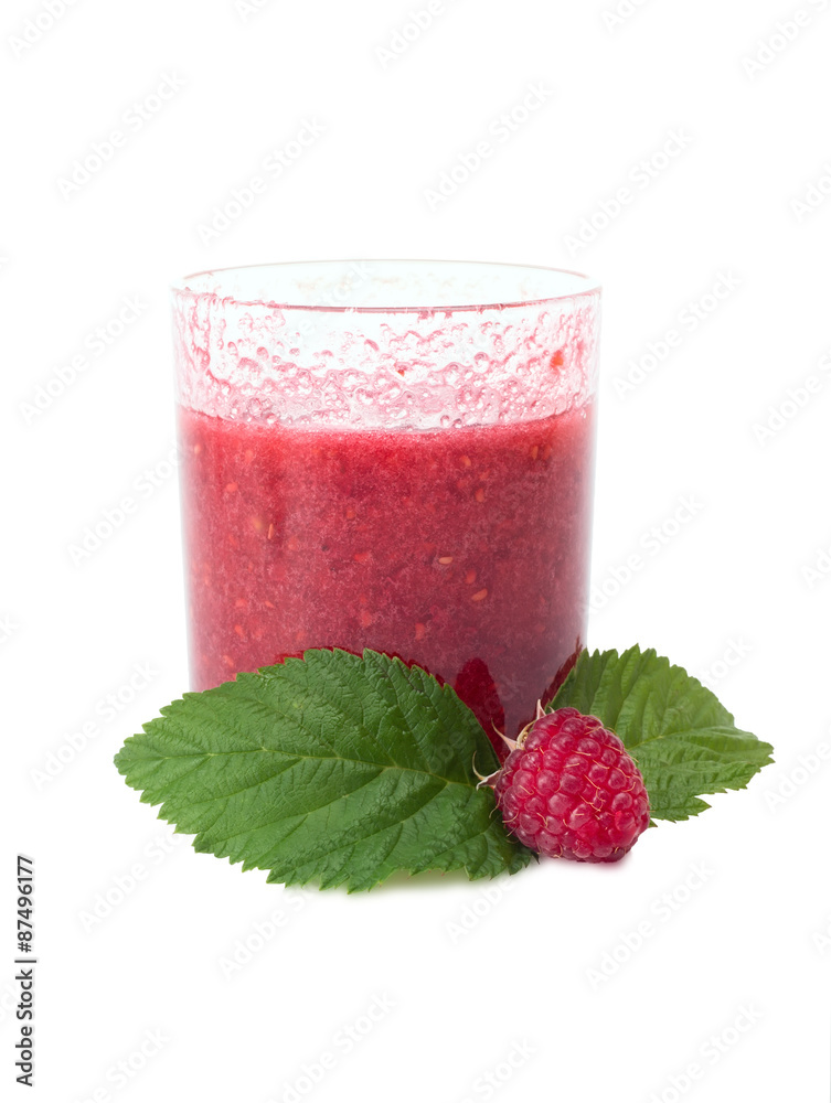 the raspberry juice in a glass the raspberry juice in a glass