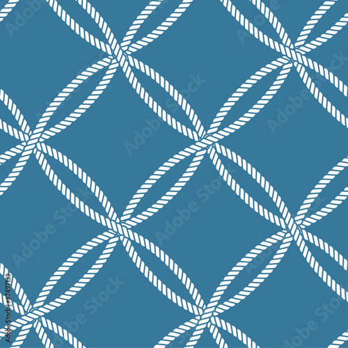 Seamless nautical rope pattern
